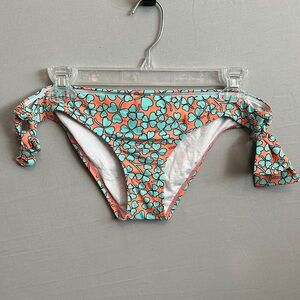 Roxy + Diane von Furstenberg Clover Heart Tie Side Bikini Bottoms